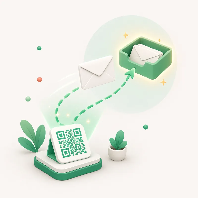 Ilustrație: cod QR AnyQR — E-mail
