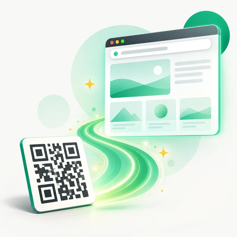 Ilustrație: cod QR AnyQR — Link (URL)