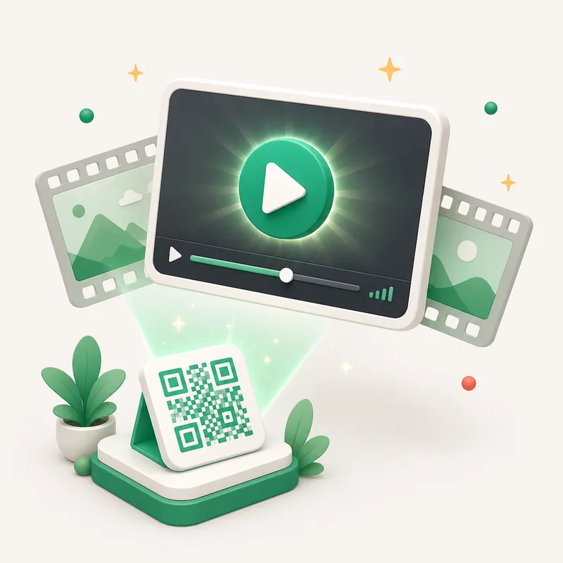 Ilustrație: cod QR AnyQR — Video (YouTube/TikTok)